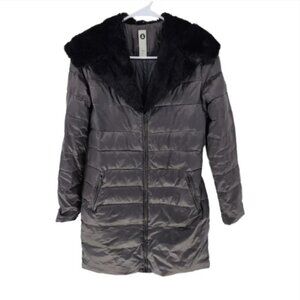 Snowman New York Women's Teddy Collar Puffer Jacket -M